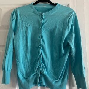 J.Crew Factory Classic Cotton Cardigan Sweater - with beautiful buttons